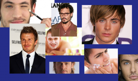  MAKE-UP, THE MAN LOVES TO PUT HIS BEST FACE IN FRONT OF HIS OWN IMAGE TOO.