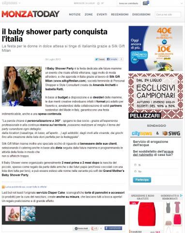 il baby shower party conquista l'italia