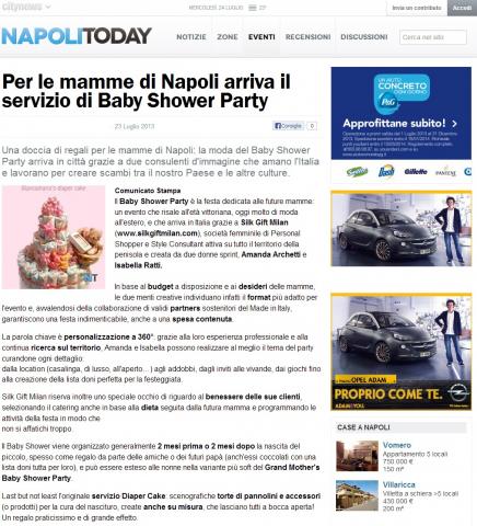 Per le mamme di Napoli arriva il servizio di Baby Shower Party