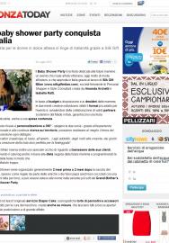 il baby shower party conquista l'italia