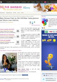 Baby Shower Party by Silk Gift Milan: festa glamour per future e neo mamme